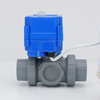 KLD20S/SJ 3-Way Plastic Valve With Unions