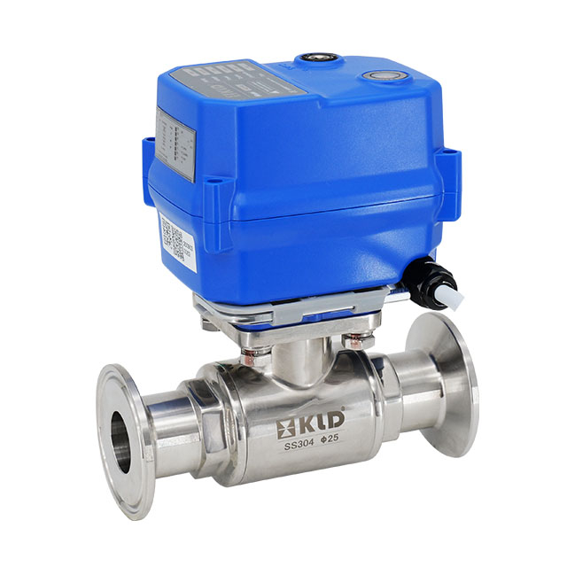 KLD100 2-Way Motorized Ball Valve for Fast Assembled (Tri-Clamp)