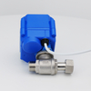 KLD20S/SJ Super Mini 2-Way Motorized Ball Valve with Male thread+Sigle union