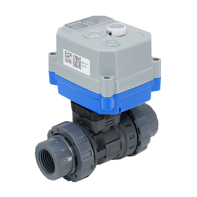 KLD30S/SJ 2-Way Plastic Motorized Ball Valve With Double Unions (UPVC)