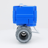 KLD20S 2-way motorized plastic ball valve with double unions(1/2