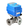 KLD200 3-Way Motorized Ball Valve for Fast Assembled (Tri-Clamp)
