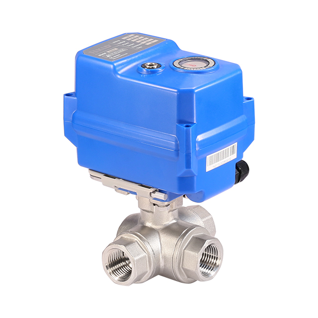 KLD200 3-Way Motorized Ball Valve (SS304/316/Brass)