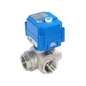 KLD20S motorized 3-way valve B (Horizontal,1/4" to 1")