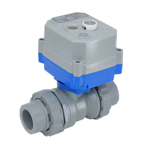 KLD30S/SJ 2-Way Plastic Motorized Ball Valve With Double Unions