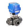 KLD100N Normal On/Off 3-Way Motorized Ball Valve(UPVC)