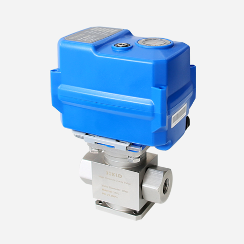 KLD200 2-way high pressure motorized ball valve(stainless steel,1/4" to 3/4") 