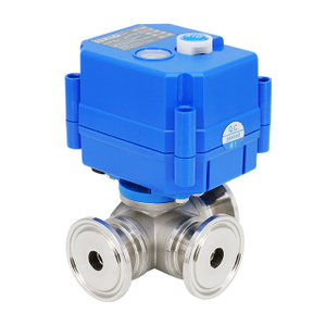KLD20S/SJ Super Mini 3-Way Motorized Ball Valve (Tri-clamp)